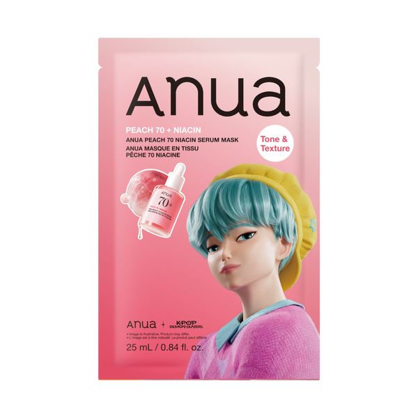 Anua K-Pop Demon Hunters Wygładzająco Rozświetlająca Maska w Płachcie