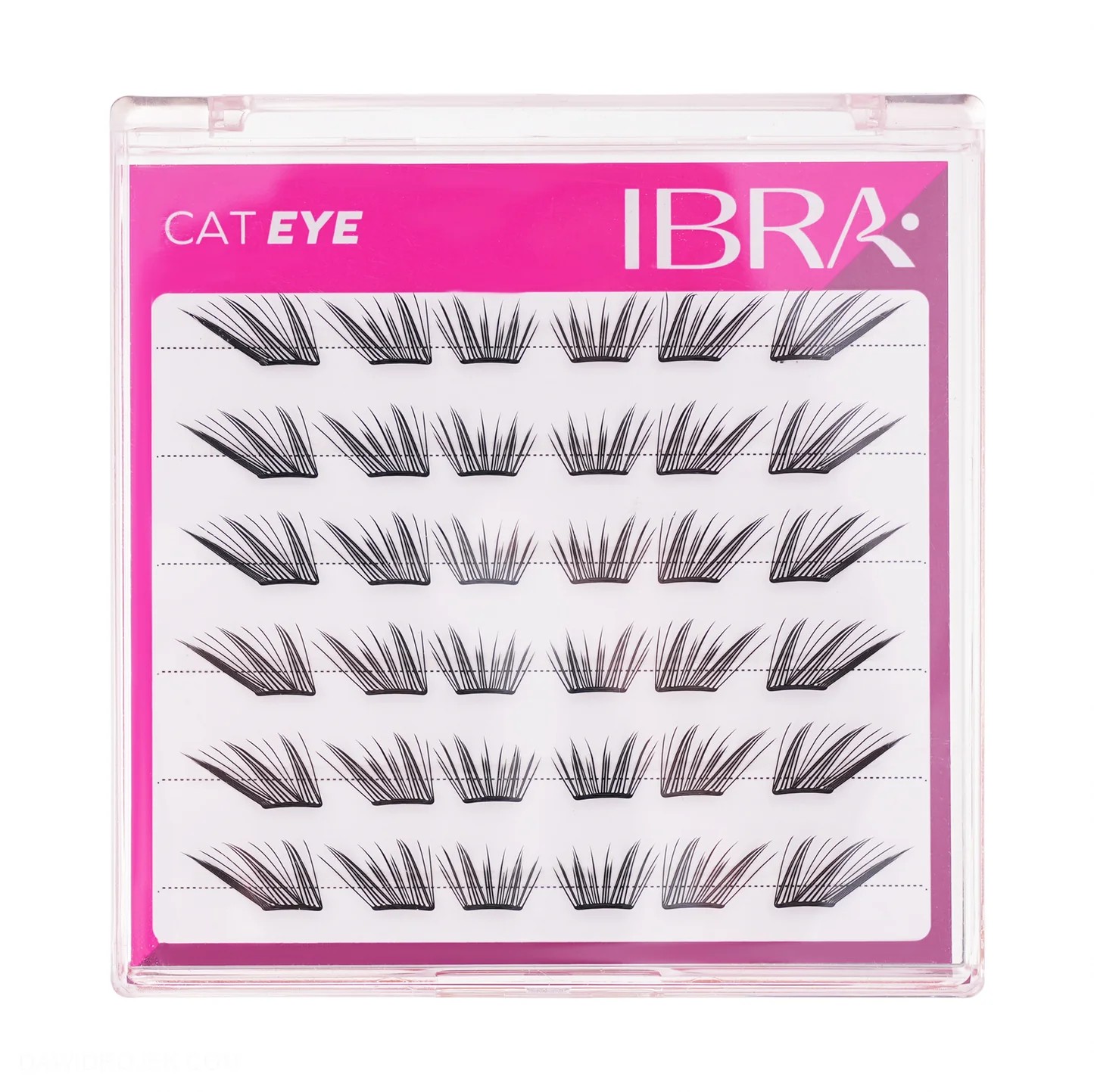 Samoprzylepne Kępki Rzęs Cat Eye Skręt C/0,04