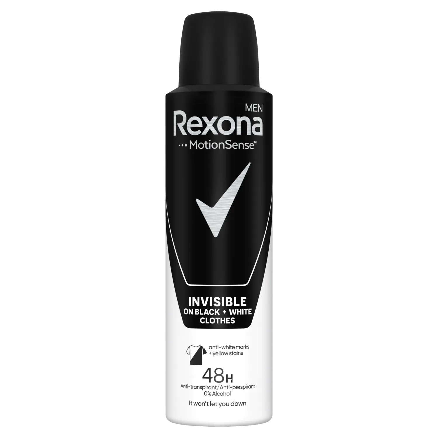 Men Antyperspirant w Sprayu 48h Invisible On Black + White Clothes