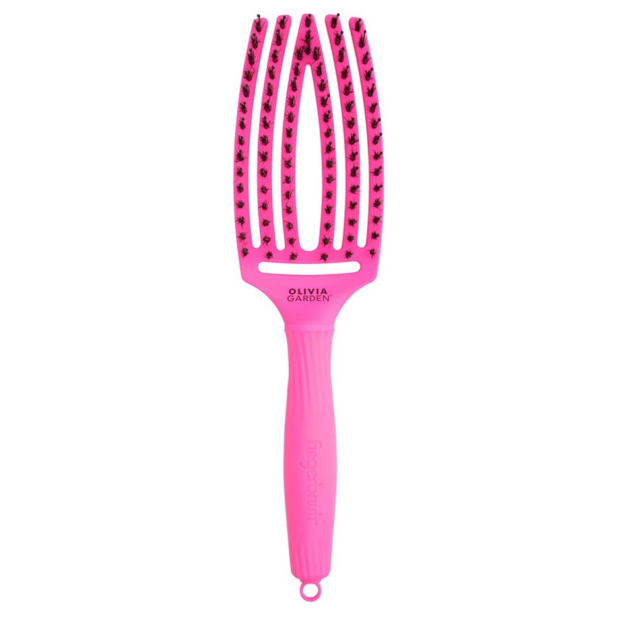 Szczotka do Włosów Fingerbrush Painless Detangling M Hot Pink