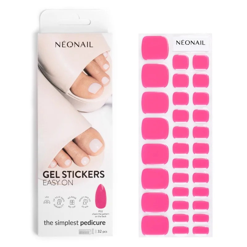 Gel Stickers Lakier Hybrydowy w Naklejce do Stóp P02