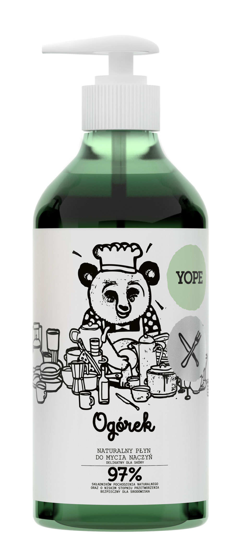 Yope Płyn do Mycia Naczyń - Ogórek 750ml