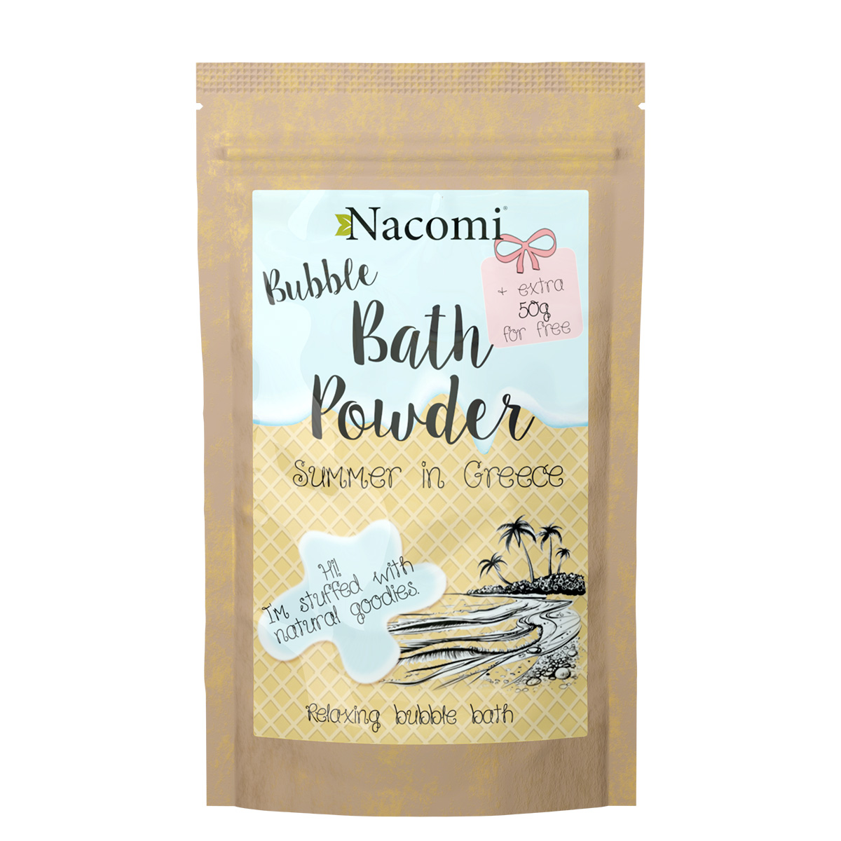 Nacomi Puder do kąpieli Greckie lato 150g