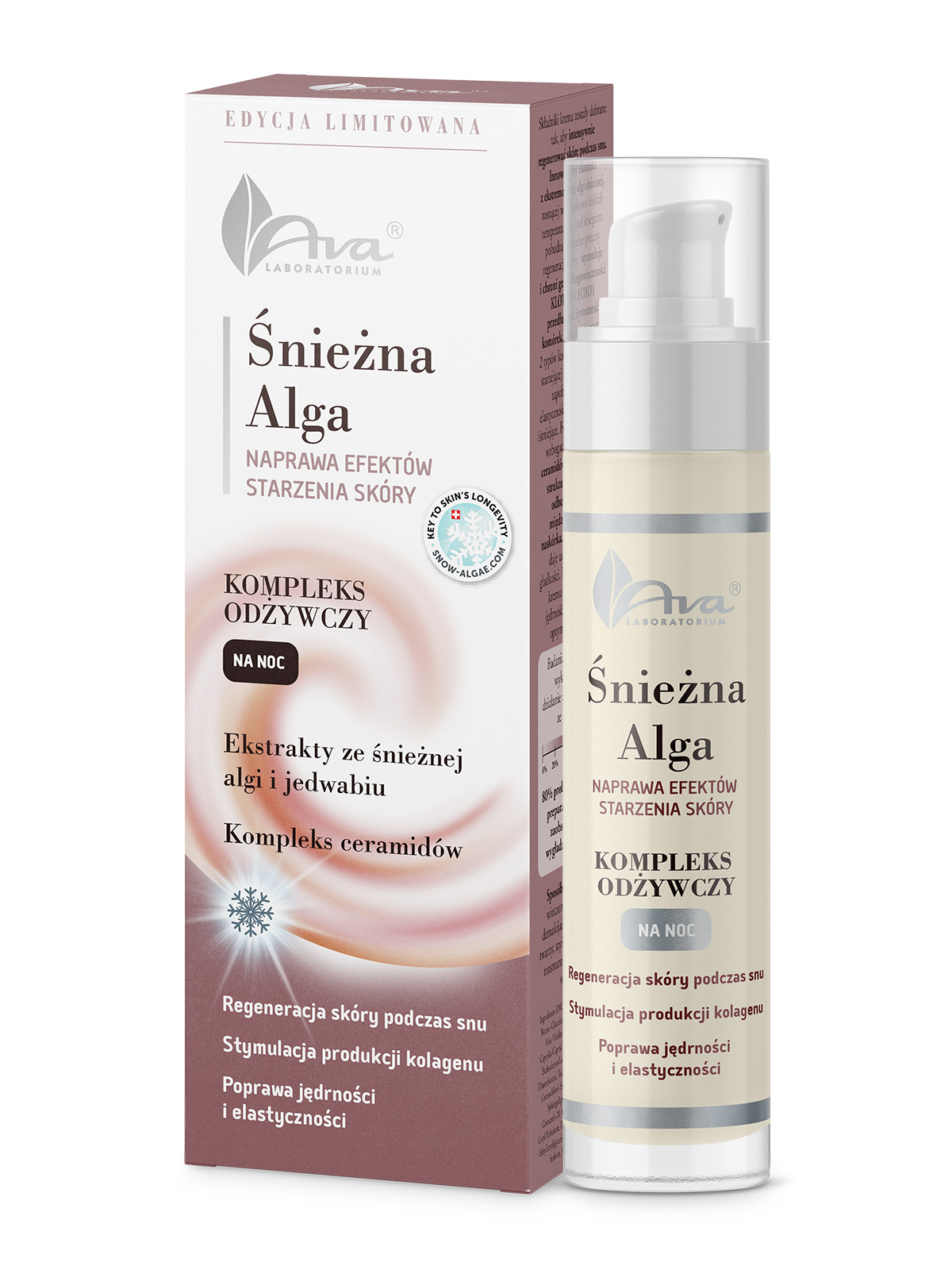 AVA Alga Śnieżna Kompleks Odżywczy na Noc 50ml