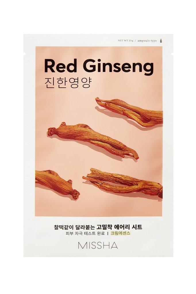 Missha Airy Fit Sheet Red Ginseng Maseczka Odżywcza